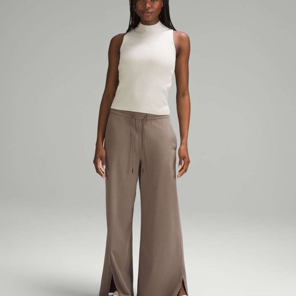 Lululemon Ribbed Wool-Silk-Blend Tank Top in Bone - Picture 3 of 5